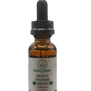 Simpli Hemp Delta-8 Tincture bottle, 1200 mg