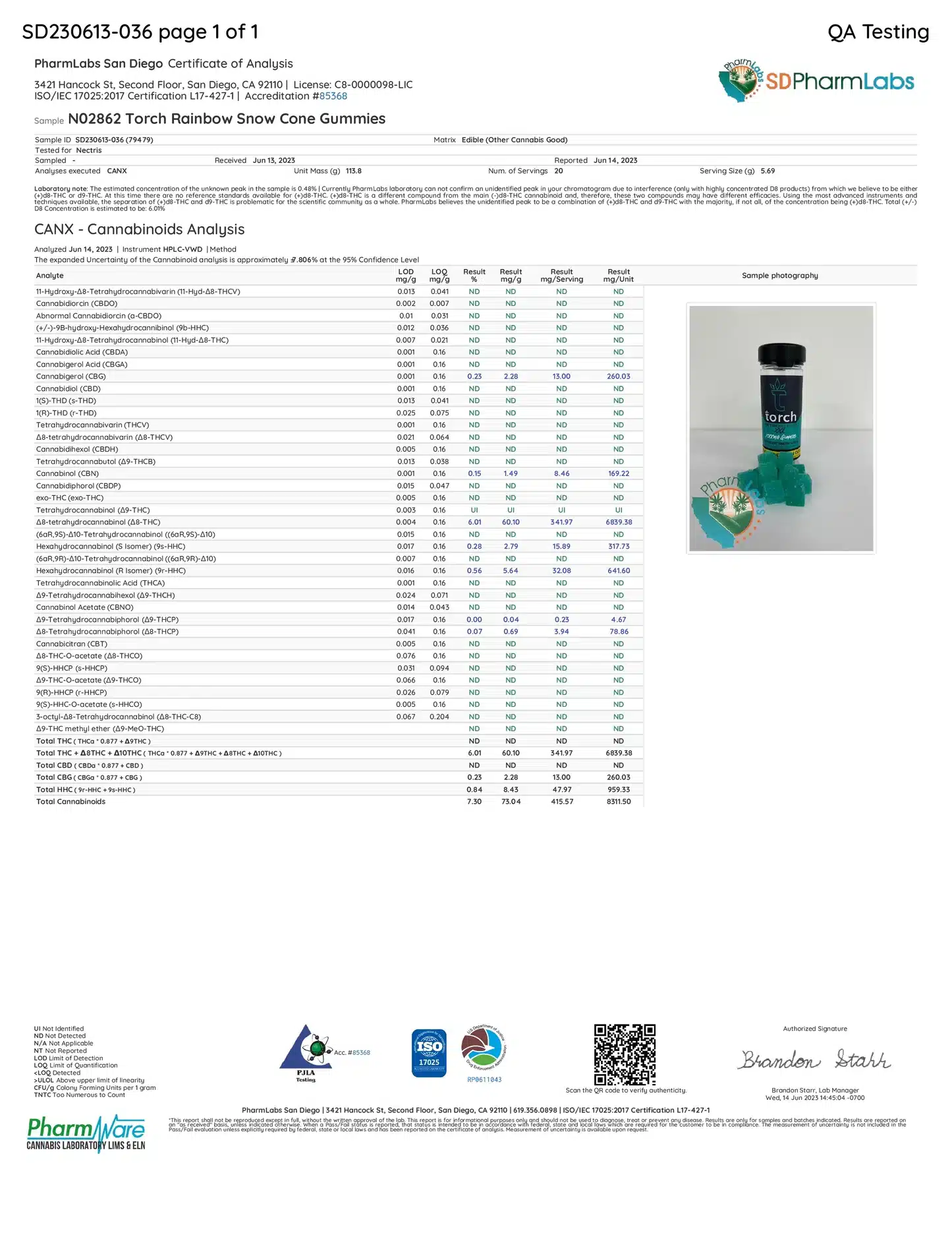 Rainbow Snowcone Torch Nitro Blend XXL